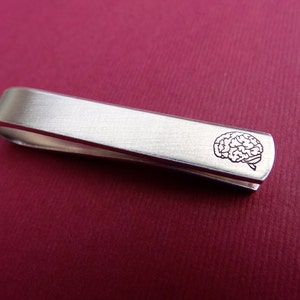 Brain Tie Clip Medical Tie Clip Personalized Tie Clip Gift for Doctor, Nurse, Surgeon image 3