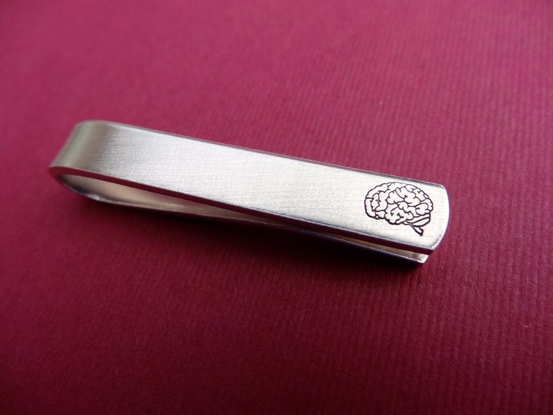 Brain Tie Clip Medical Tie Clip Personalized Tie Clip Gift for Doctor, Nurse, Surgeon image 3