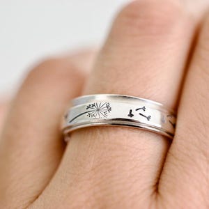 Anillo giratorio de diente de león - Anillo antiestrés
