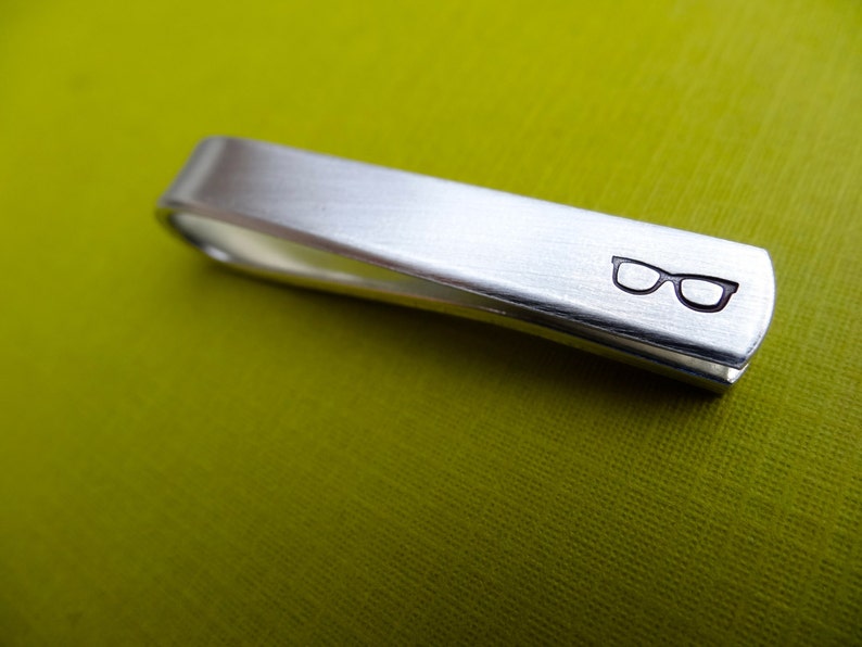 Glasses Tie Bar Custom Tie Clip Optometry Gift image 2