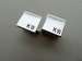 Personalized Cufflinks - Square Initial Cufflinks - Aluminum Custom Cuff links 