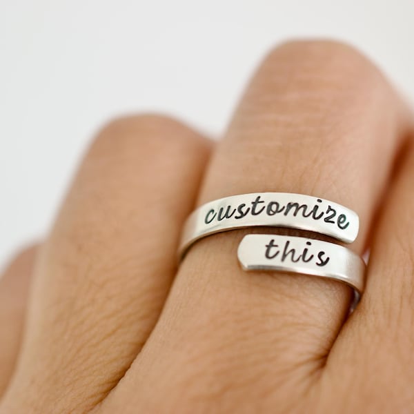 Word Ring - Etsy