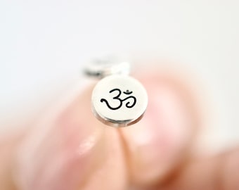 Om Earrings - Sterling Stud Earrings