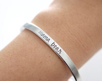 Mama Bear Bracelet - Bracelet for Mom - 1/5 inch