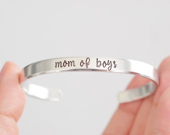 Mom of Boys Bracelet - Boy Mom Bracelet - Gift for her