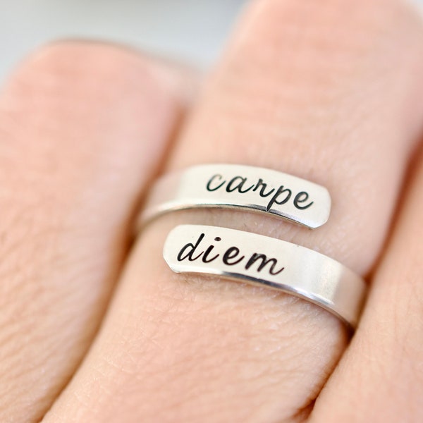 Carpe Diem Wrap Ring - Seize the Day Ring