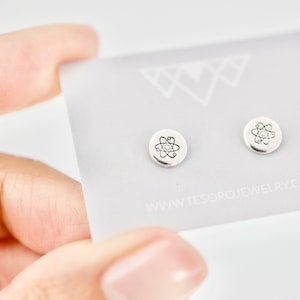 Atom Earrings - Sterling Science Jewelry