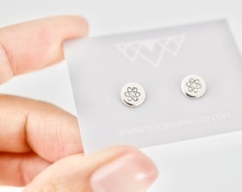 Atom Earrings - Sterling Science Jewelry