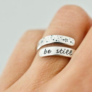 Be Still Stars Wrap Ring