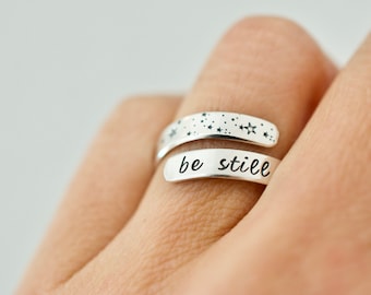 Be Still Stars Wrap Ring