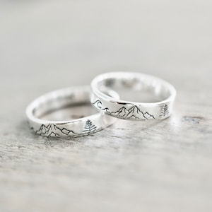 Sea Mountain Forest Ring Sterling Silver Ring Bild 1