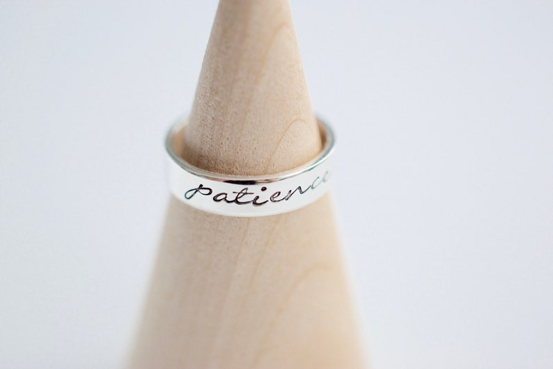 Sterling Ring Patience Ring Gift for Mom