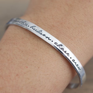Custom Bracelet Personalized Name Bracelet Gift for Mom 1/5 inch image 5