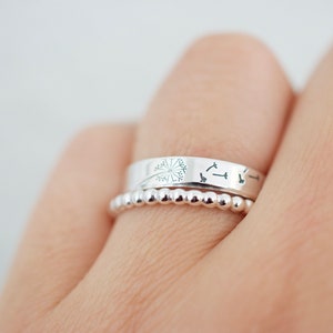 Dandelion Ring Sterling Silver Ring Gifts for Her image 3