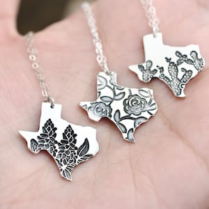 Floral Texas Necklace - Sterling Texas Charm
