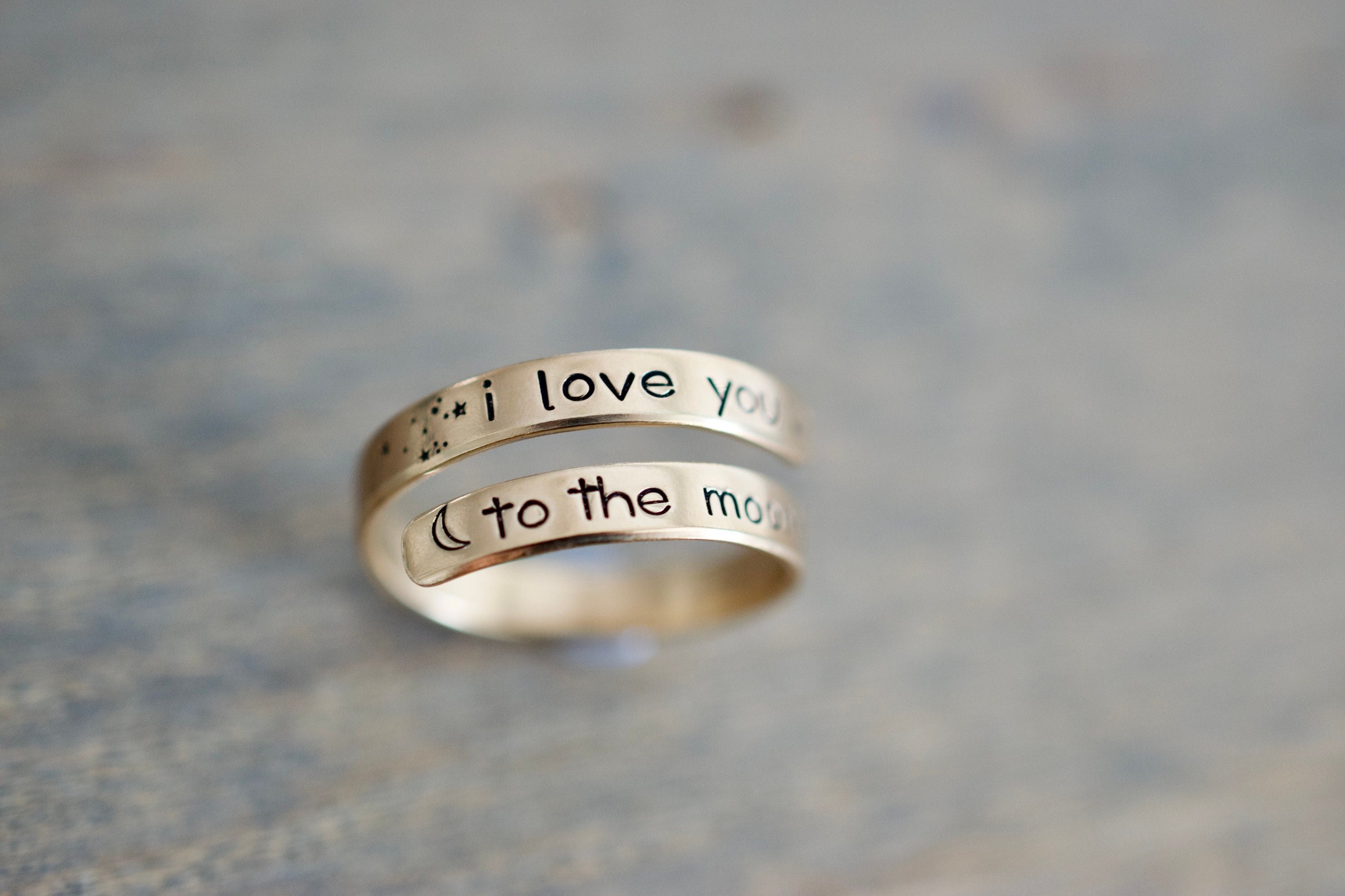 Love you to the hotsell moon and back ring