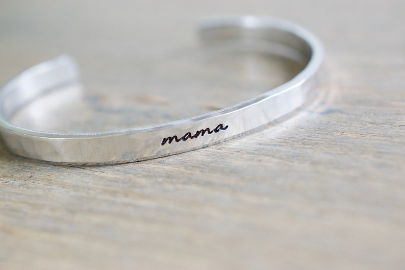 Mama Bracelet Personalized Bracelet Mom Jewelry image 1