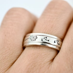 Dandelion Spinner Ring - Fidget Ring