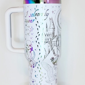 Trollkarl 120 cl. Tumbler, Hippogriff, Slott, Magi, Ugglor, Stavar.