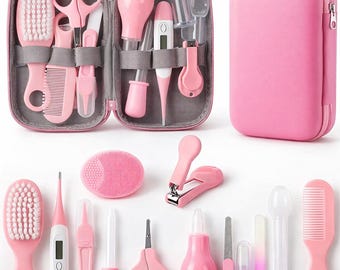 新生児用グルーミングキット – 14点セット、トラベルケース付き