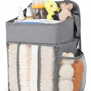 Hanging Diaper Stacker - Maliton Nursery Organizer for Crib and Changing Table Storage