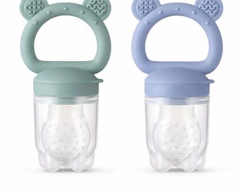 Baby Obst Futter Beißring Silikon - Säugling Selbst füttern Dummy BPA Frei