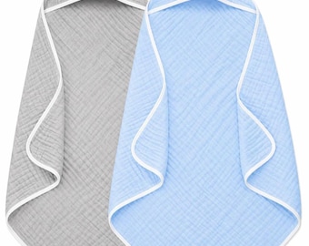 Toalla con capucha para bebé: envoltura suave y absorbente para recién nacidos y niños pequeños, microfibra de secado rápido.