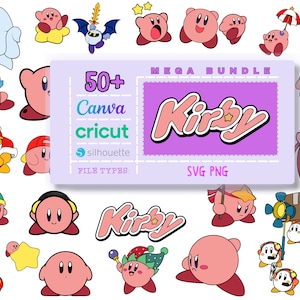 Kirby Svg Bundle Svg, Kirby Svg, Jogo Svg, Em Camadas, Kirby Clipart, Camiseta Svg, Trendy Svg, Kirby Png, Arquivos de Corte Svg Cricut, Silhueta