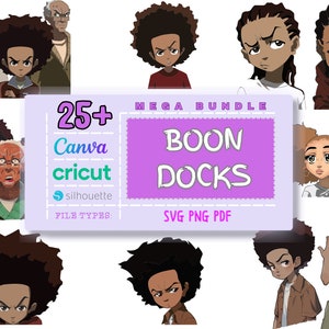 Boondocks Svg Bundle, Riley Freeman Svg, Png, Pdf, Anime, Manga, Afro