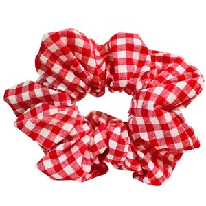 Coletero rojo de cuadros vichy / Coleteros extragrandes de algodón