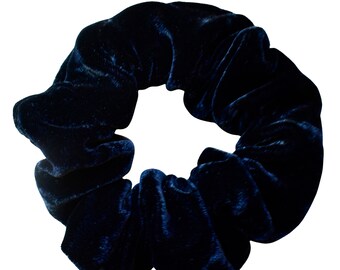 Black Velvet Scrunchie | Handmade Hair Scrunchies