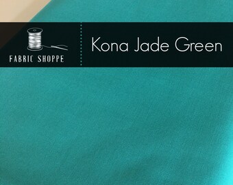 Kona cotton solid quilt fabric, Kona JADE GREEN 1183, Kona fabric, Solid fabric Yardage, Kaufman, Aqua fabric, Choose the cut
