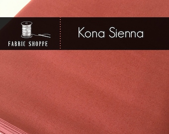 Kona cotton solid quilt fabric, Kona SIENNA 1332, Woodland Blanket Fabric, Quilt Backing, Kaufman, Woodland Nursery, Choose the cut