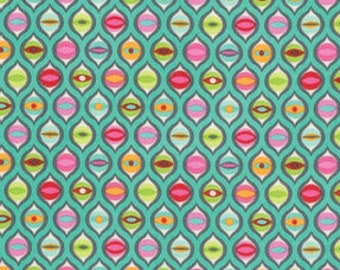 Tabby Road Fabric, Tula Pink fabric, Cat Fabric, Pet Collar fabric, Gift for Pet, Cat Quilt, Cat Eyes in Strawberry, Choose the Cut