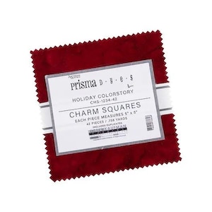 DESTASH Quilt Fabric Charm 5 Inch Squares, Prisma Dyes Holiday charm squares quilt precut. Visit our layer cake, jelly roll, charm SALE