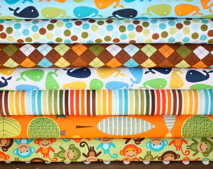 Boy Urban Zoologie and Remix Fabric by Ann Kelle for Robert Kaufman