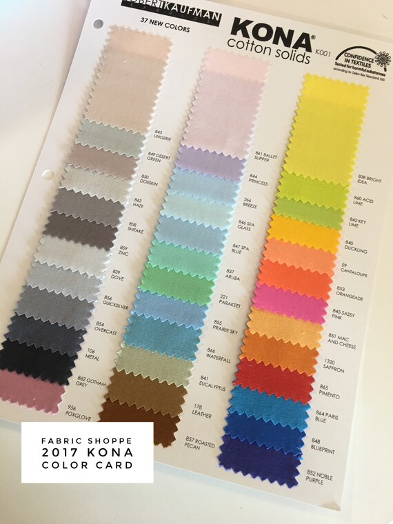 Kona Solids Color Chart