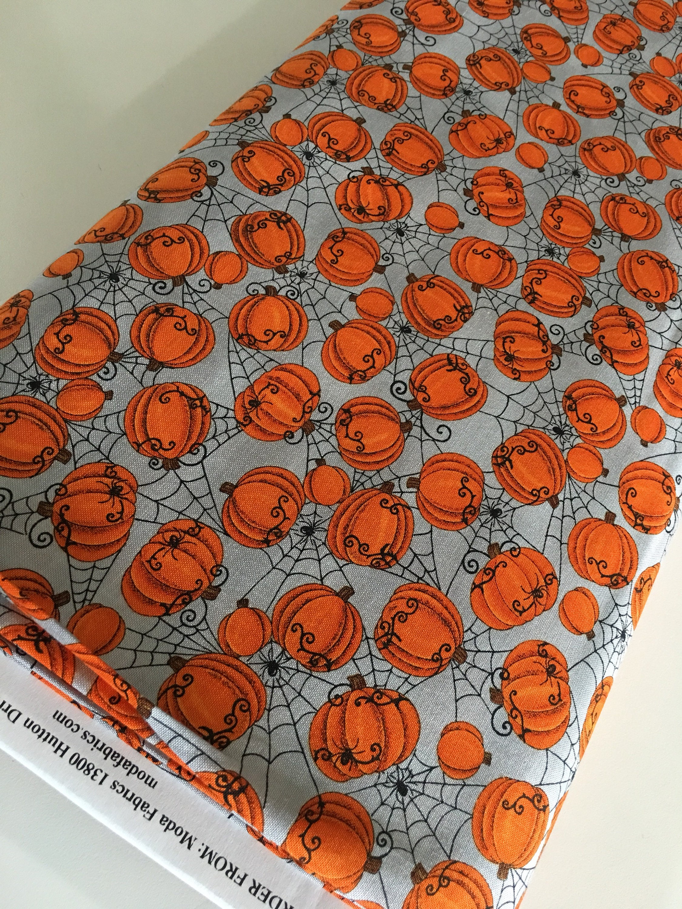 Halloween Fabric, Fabric by the Yard, Halloween Party Decor, Fat