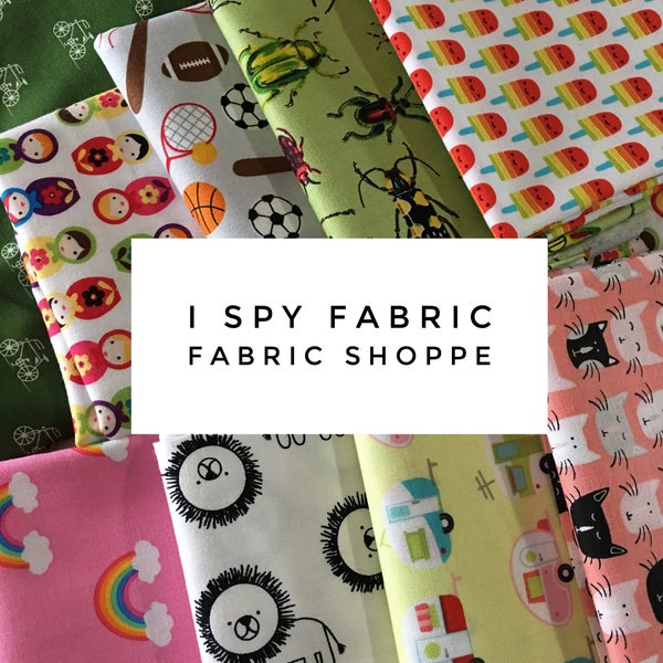 I Spy Scrap Fabric, I Spy Quilt, Novelty Fabric, Quilting bundle, Fabric Shoppe, Best Seller! 1/2 LB scraps