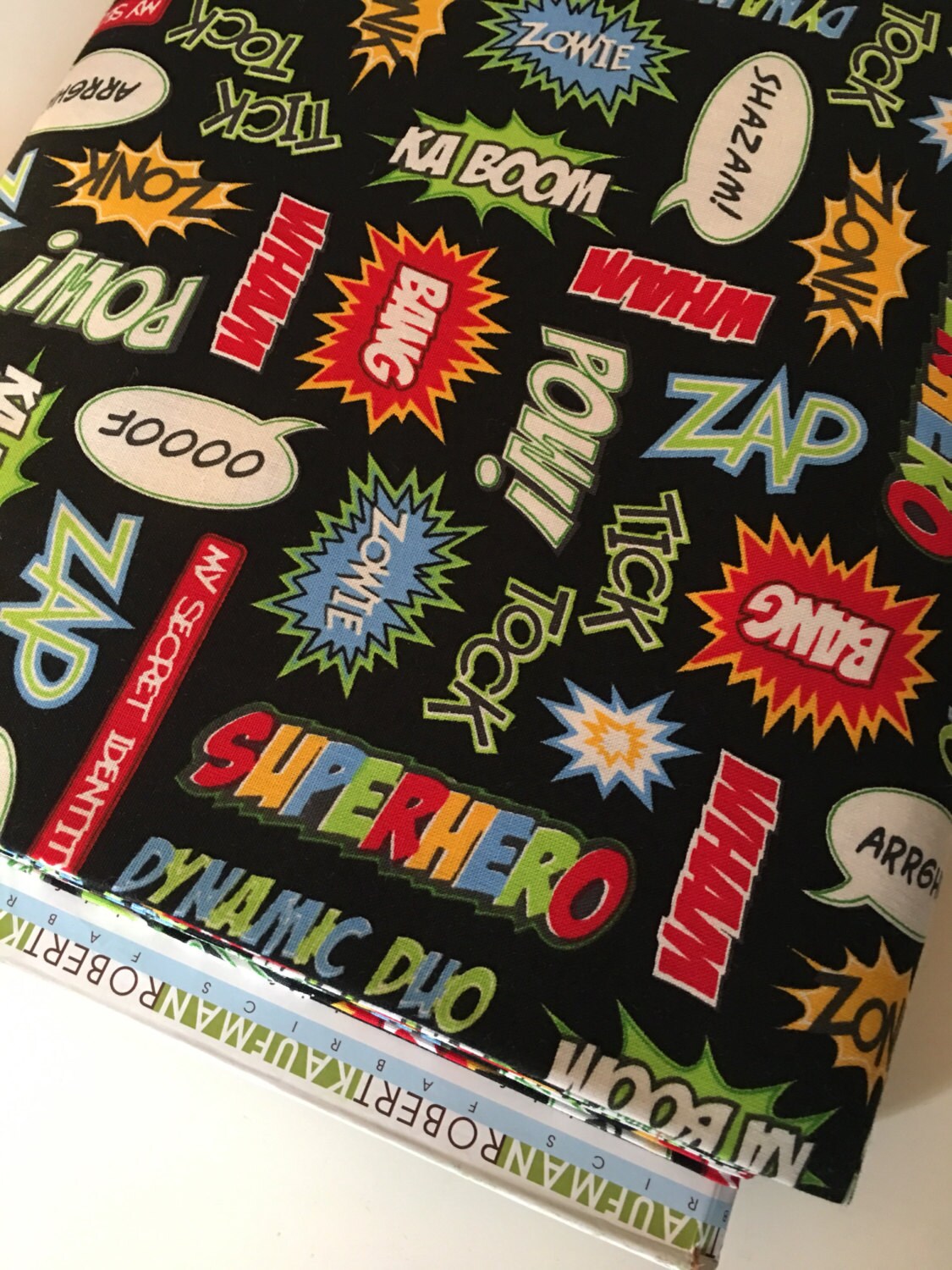Superhero fabric, Superheroes bedding fabric, Superhero cape fabric