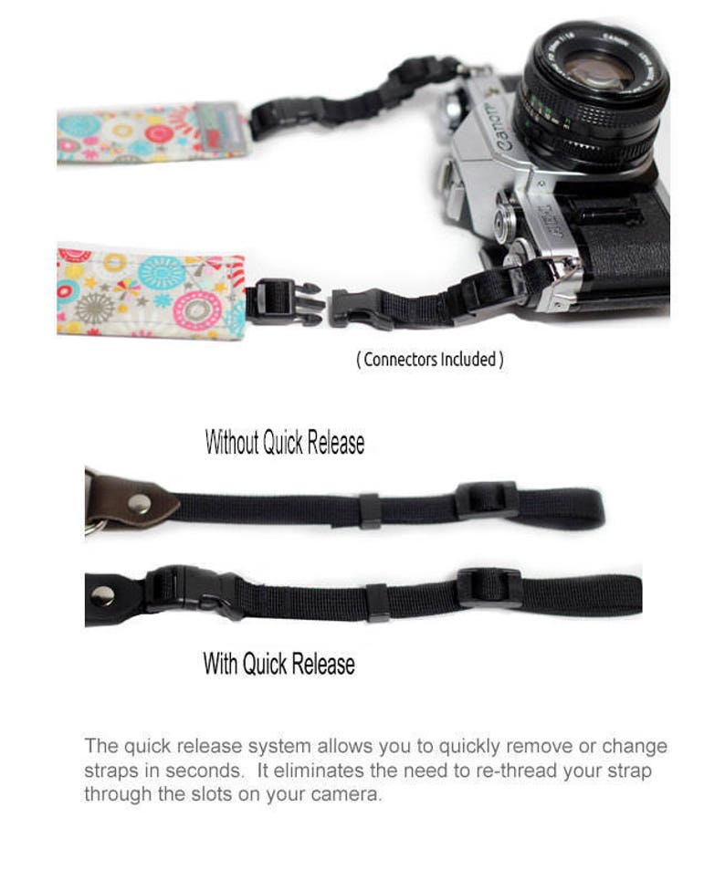 Floral Camera Strap, Camera Strap, Blue Bells image 3