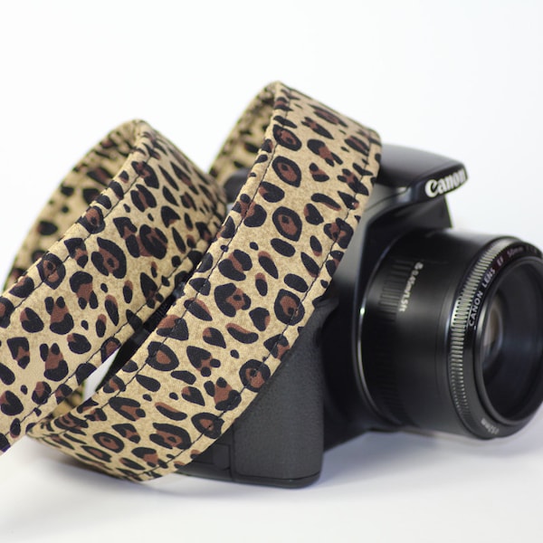 Leopard Print DSLR Camera Strap - Leopard Print