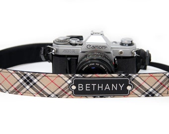 Personalized Camera Strap | Vegan Leather DSLR Strap | Photographer Gift | Custom Camera Strap | Logo Camera Strap | Strap with Name or Logo