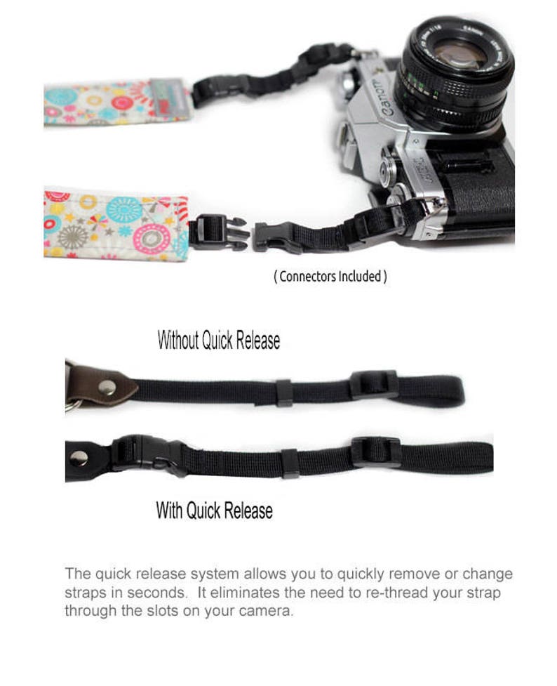 Black Linen Camera Strap, Black Linen image 3