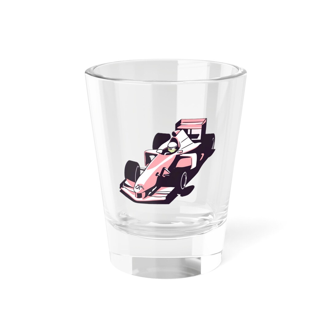 F1 Racing Racecar Graphic Shot Glass-- Alcohol Glass Fun Party Gift for ...