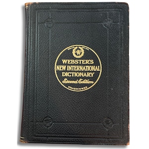 Webster International Dictionary - Etsy