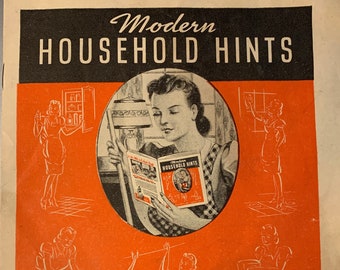 Modern Household Hints, Dr Miles Nervine Advertising Booklet, Alka-Seltzer 1930s, Vintage Ephemera