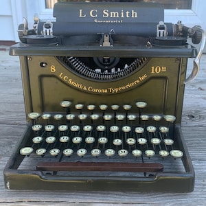 【ビンテージ】大型 米国 アンティーク SMITH-CORONA タイプライター アンティーク タイプライター スミス -通販-ローズボールアンティークス