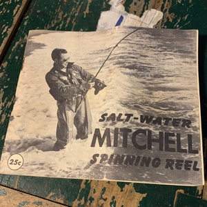 Mitchell Salt-Water Spinning Reel Booklet, 1950s