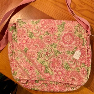 Vera Bradley Petal Pink, 2006, Messenger Bag, Laptop Bag, Purse